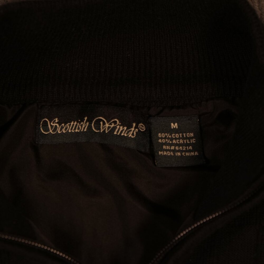 Scottish Winds Sweater Black Men's Medium - Picture 2 of 6